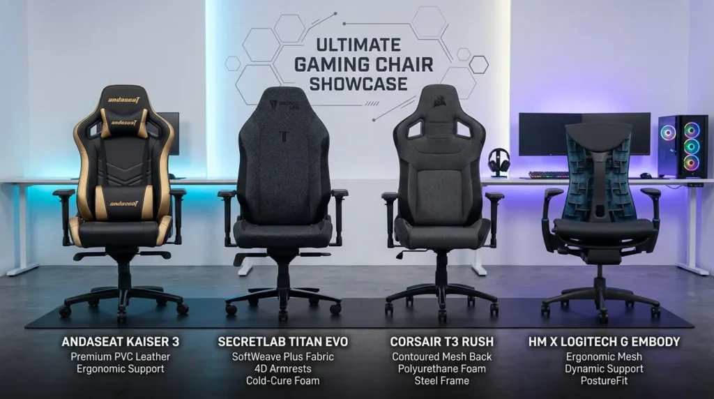 Popular Gaming Chair Brands to Compare