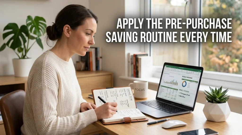 Apply the Pre-Purchase Saving Routine Every Time