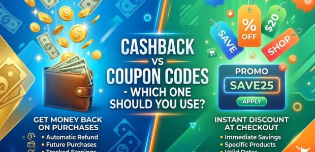 Cashback vs Coupon Codes - Which One Should You Use