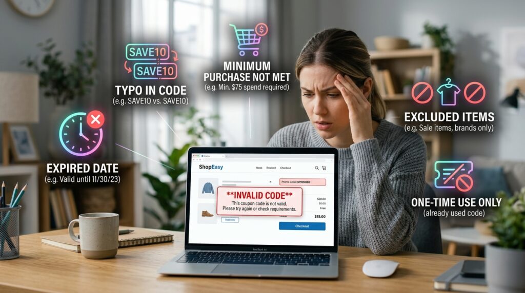Common Mistakes That Stop Coupon Codes from Working