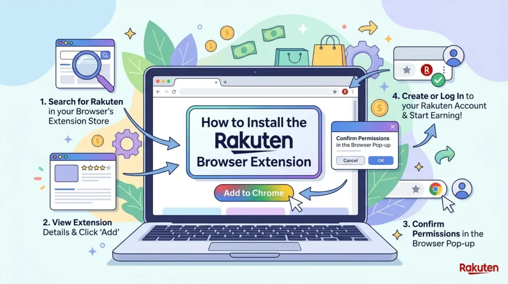 How to Install the Rakuten Browser Extension