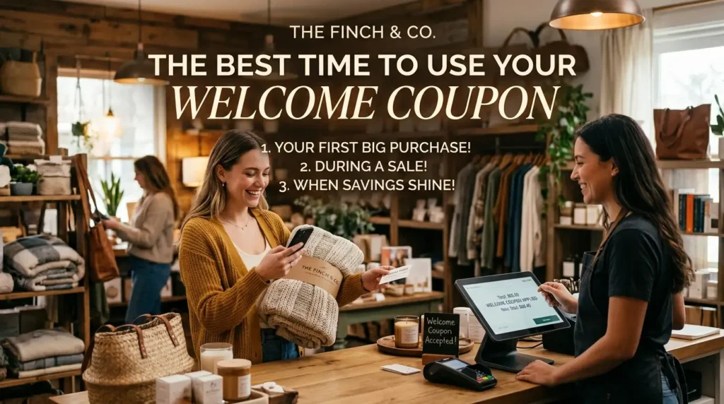 The Best Time to Use Your Welcome Coupon