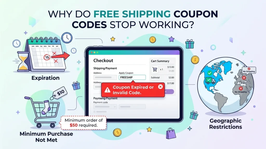 Why Do Free Shipping Coupon Codes Stop Working