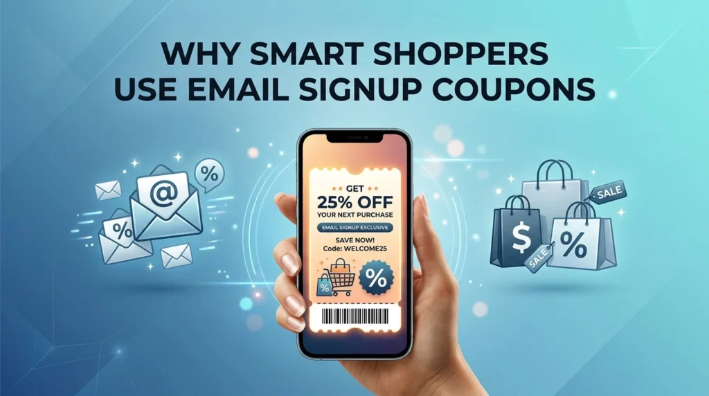 Why Smart Shoppers Use Email Signup Coupons