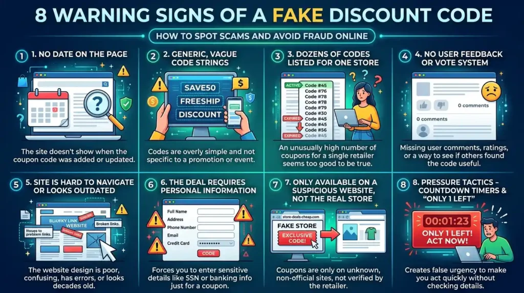 8 Warning Signs of a Fake Discount Code