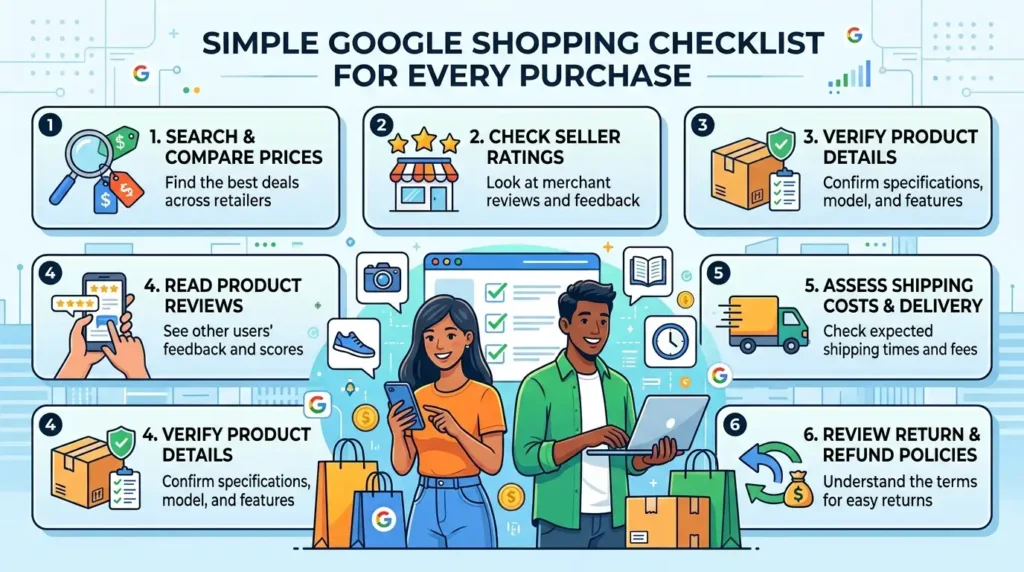 Simple Google Shopping Checklist for Every Purchase