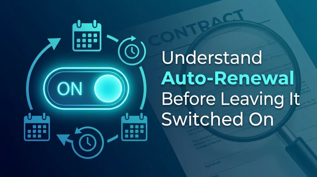 Understand Auto-Renewal Before Leaving It Switched On