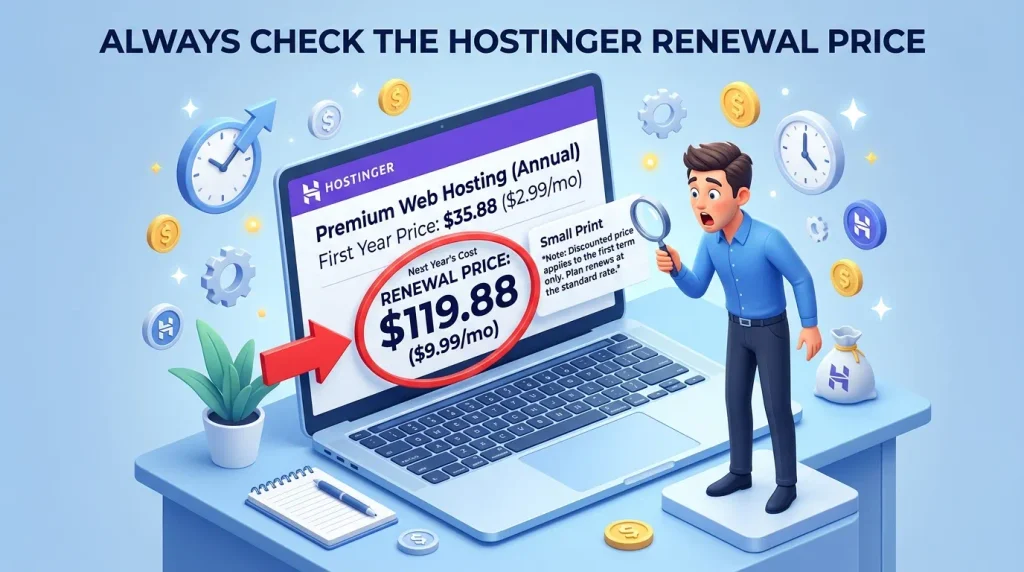 Always Check the Hostinger Renewal Price