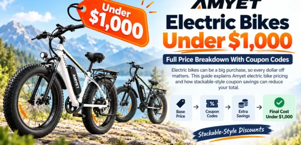 Amyet Electric Bikes Under $1,000 - Full Price Breakdown With Coupon Codes